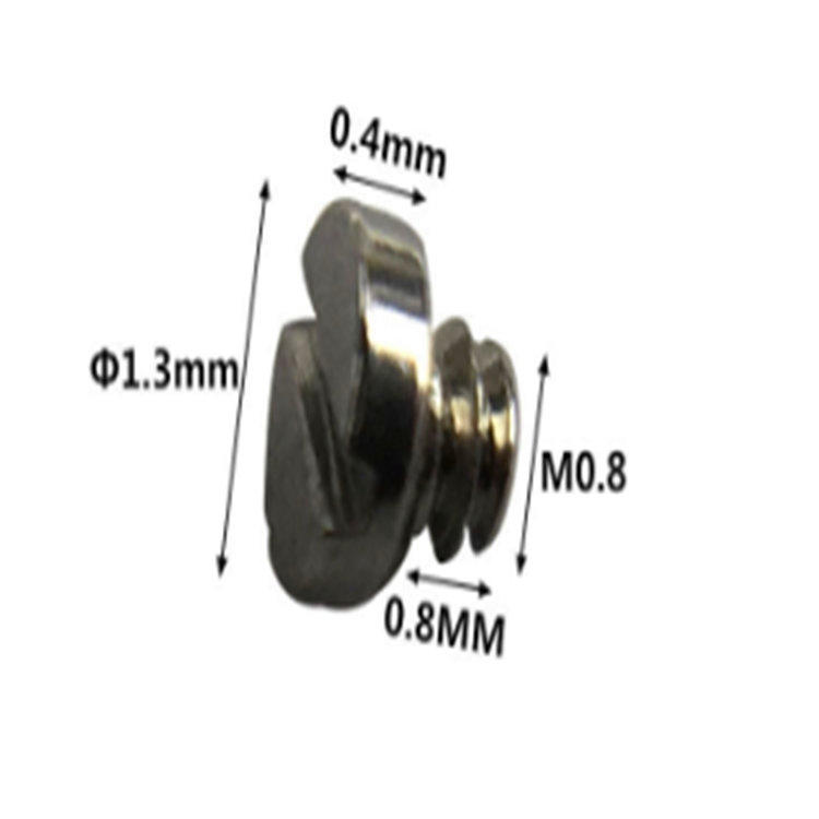 Mini tornillo miniatura micro de alta precisión m0.8 para electrónica