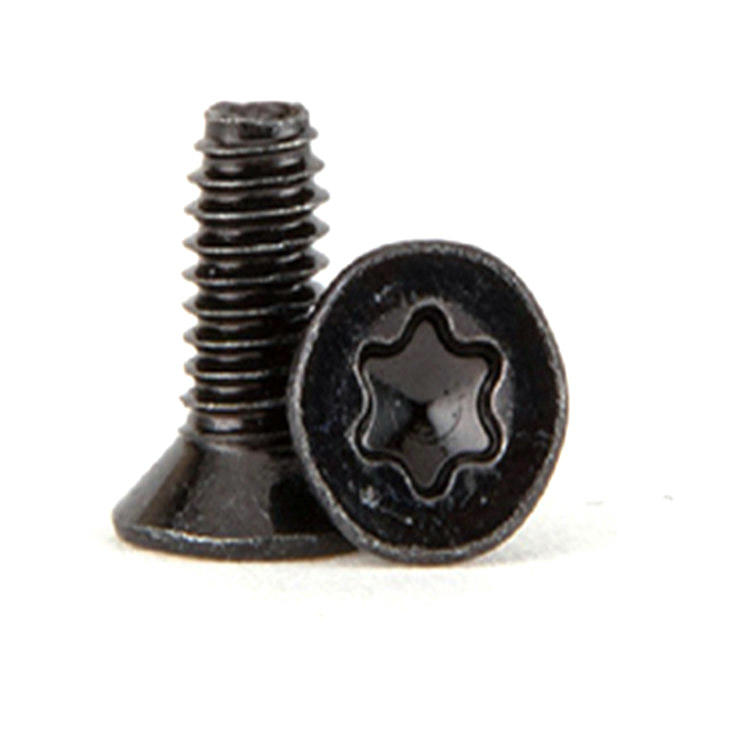 Micro tornillo pequeño Torx de cabeza avellanada DIN7991 negro