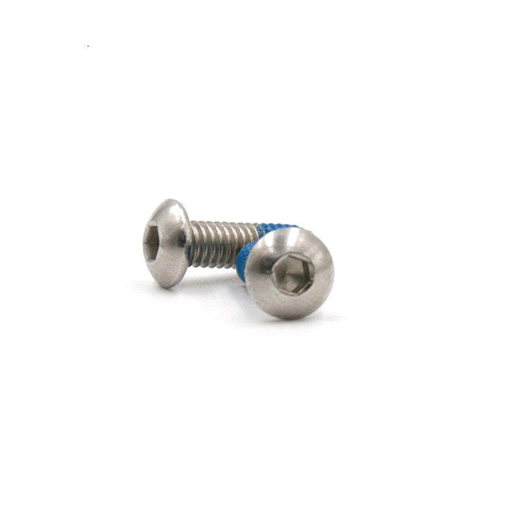 Micro tornillo pequeño M3X6 con cabeza de botón y parche de nailon