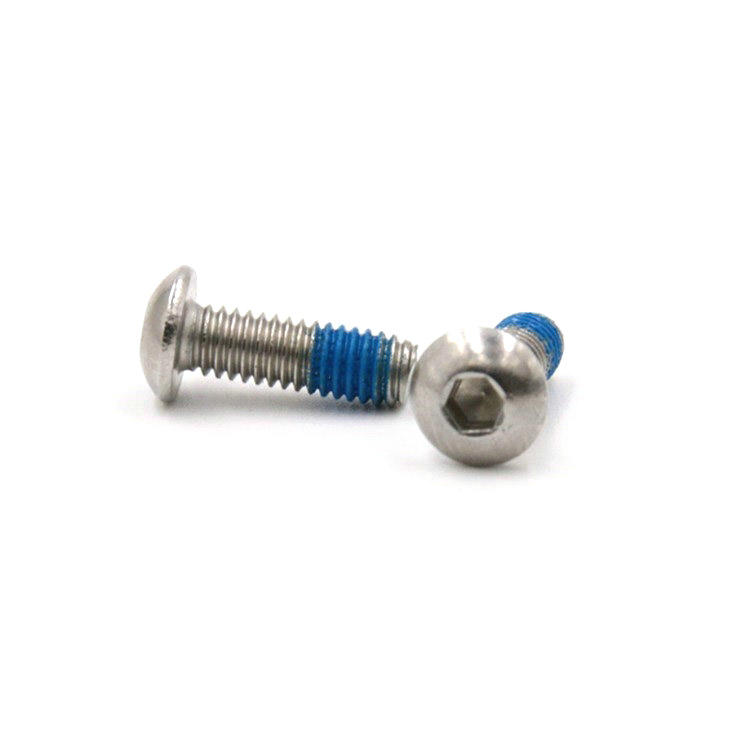 Micro tornillo pequeño M3X6 con cabeza de botón y parche de nailon