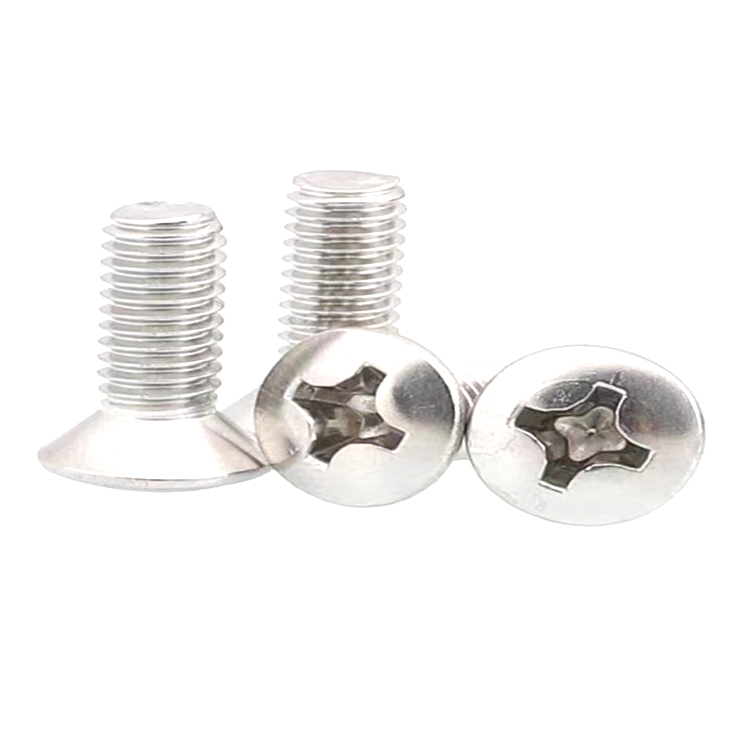 Tornillo roscado transversal para máquina de cabeza ovalada de acero inoxidable DIN966 m3 