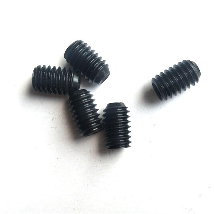 Micro tornillos negros de acero al carbono M2 sin cabeza