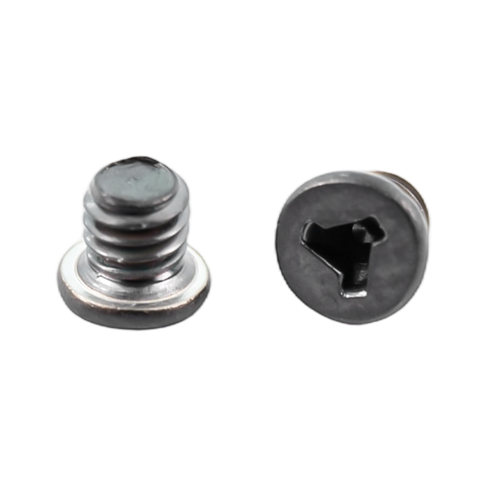 Tornillos antirrobo de tres alas de acero inoxidable PVD negro a prueba de manipulaciones  