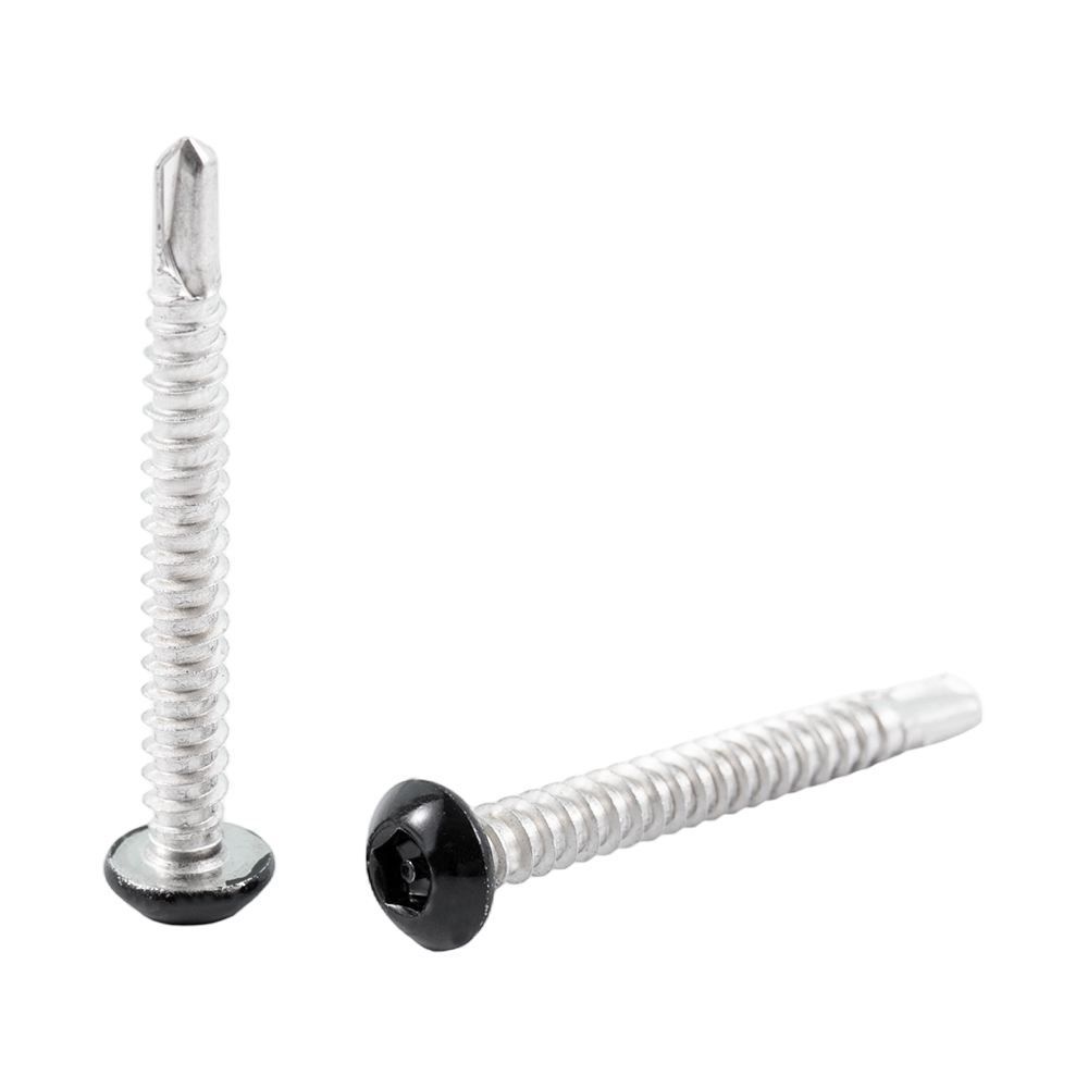 Cabezal de lavadora de pintura negra, acero al carbono, acero inoxidable, marco metálico, tornillos