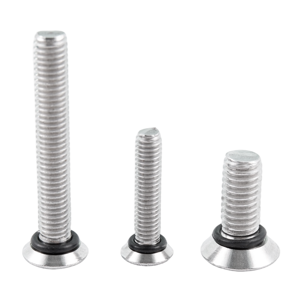 Tornillos impermeables con rosca de máquina de casquillo hexagonal de cabeza avellanada de acero inoxidable personalizados Tornillos impermeables con rosca de máquina de casquillo hexagonal de cabeza avellanada de acero inoxidable personalizados