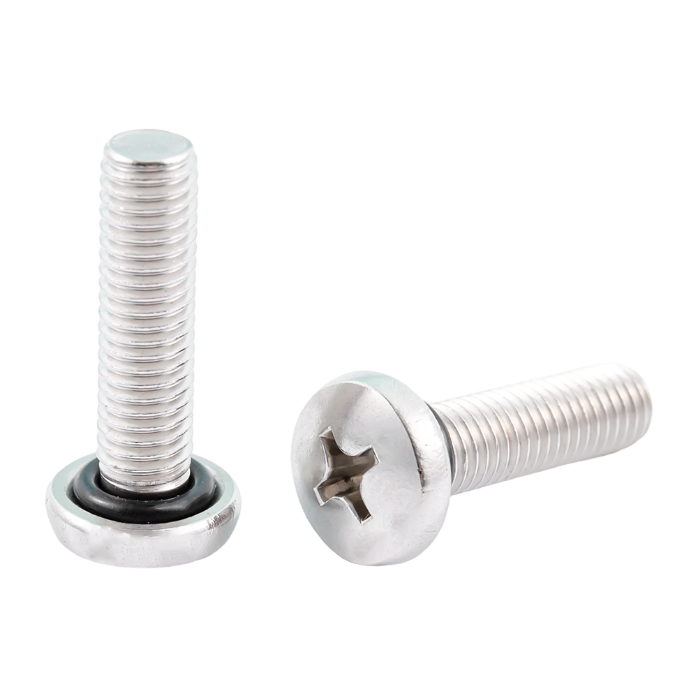 Tornillos impermeables para juntas tóricas de cabeza de sartén de acero inoxidable personalizados Tornillos impermeables para juntas tóricas de cabeza de sartén de acero inoxidable personalizados