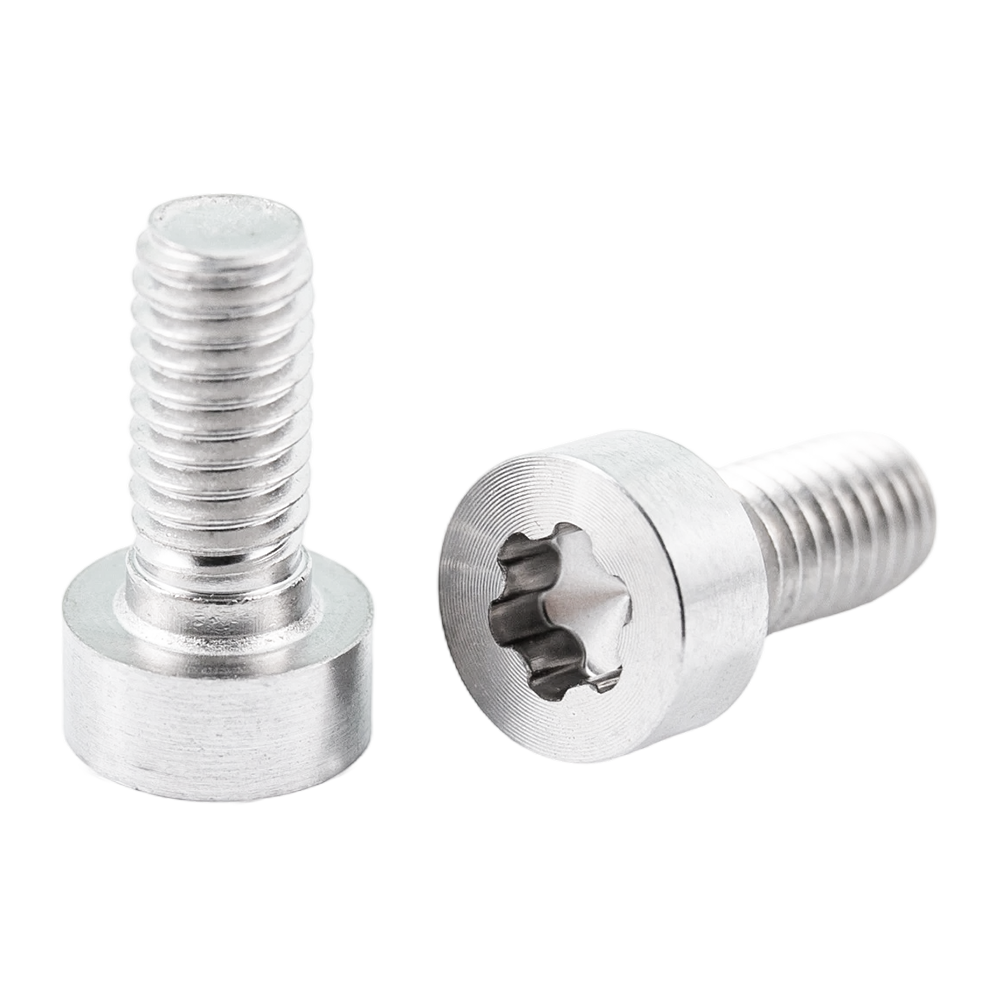 Tornillos con patrón de CD con cabeza de copa baja personalizados Tornillos cepillados de satén con cabeza Torx