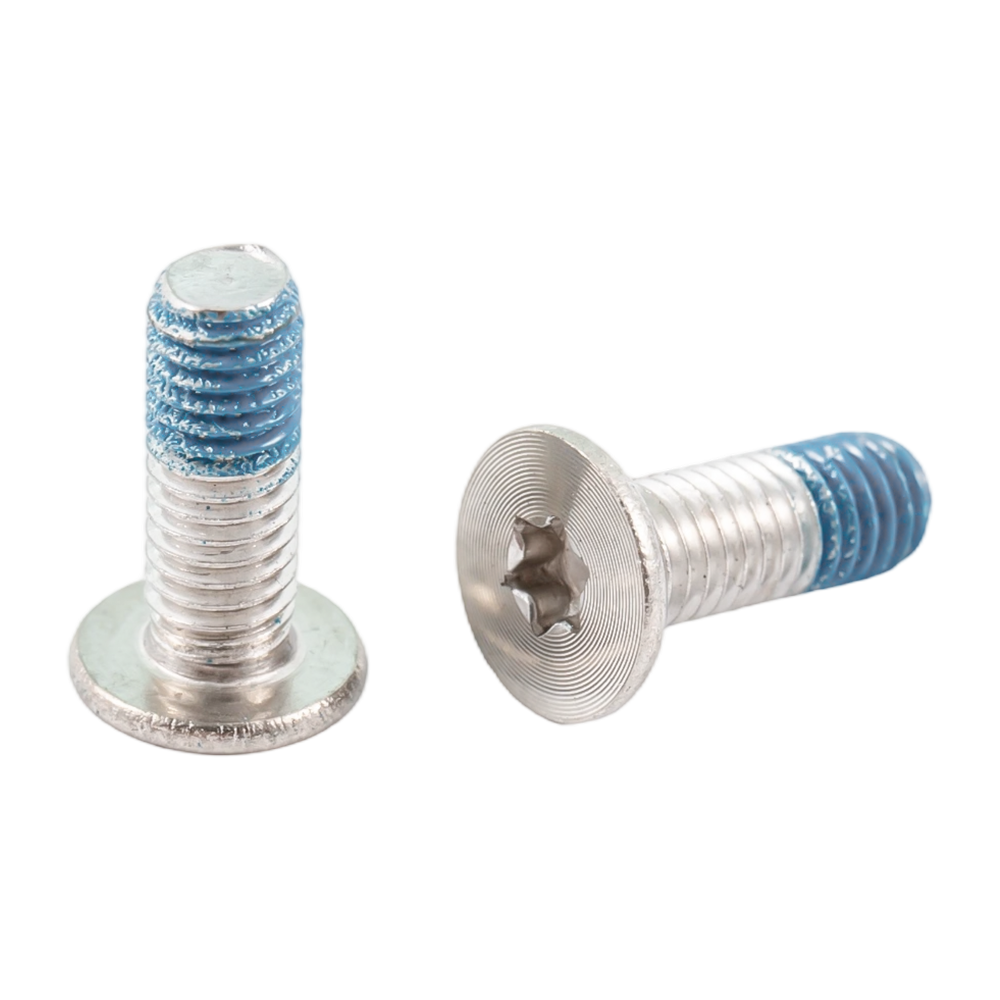 Tornillos de parche de nailon con patrón de CD y cabeza plana de acero inoxidable personalizados