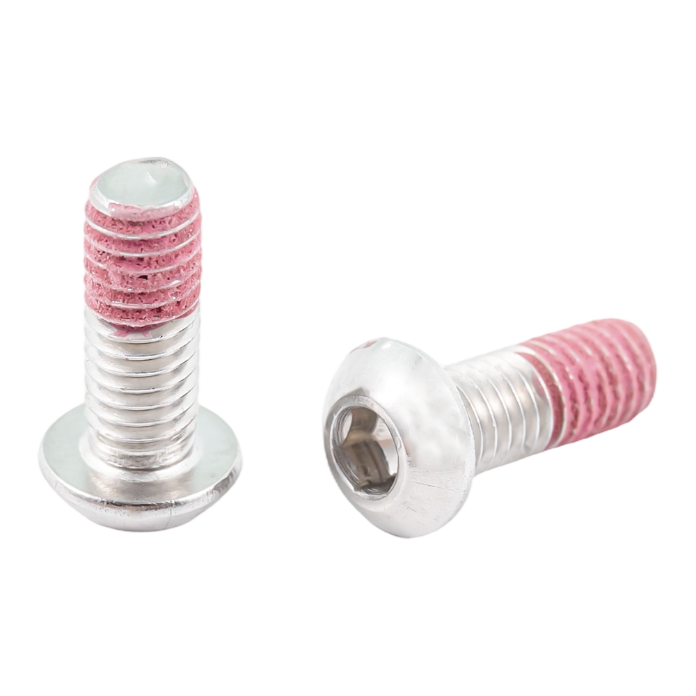 Tornillos de parche de nailon con cabeza de botón de acero inoxidable, tornillos antidesprendidos