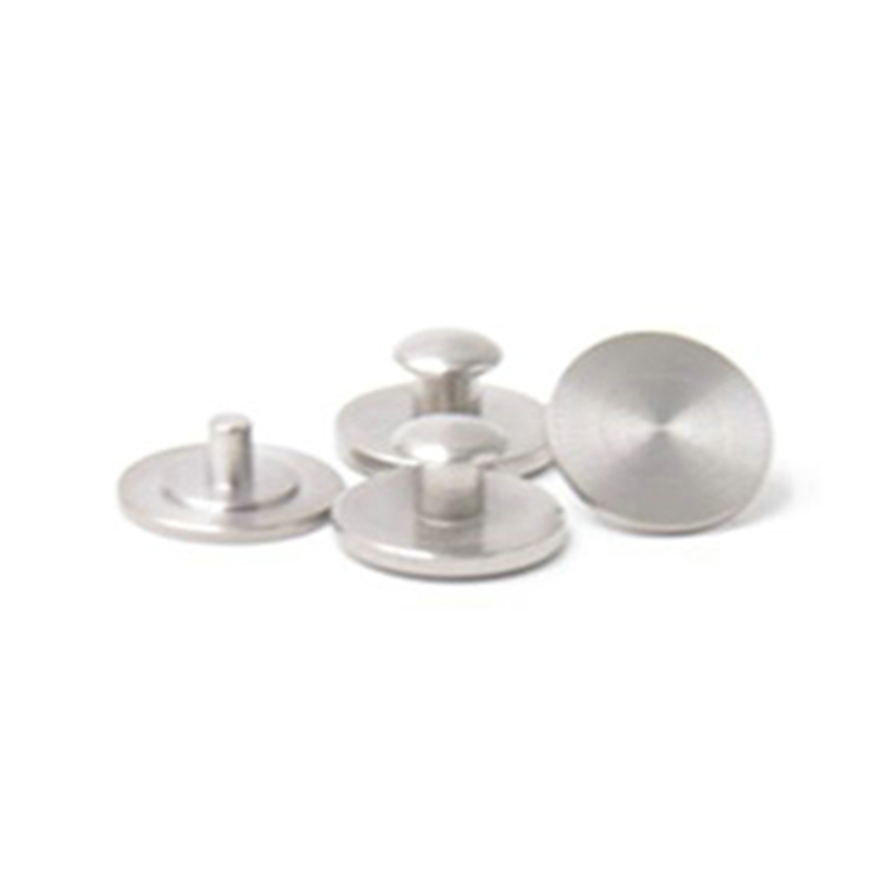 CD remache macho y hembra de acero inoxidable con patrón concéntrico para caucho