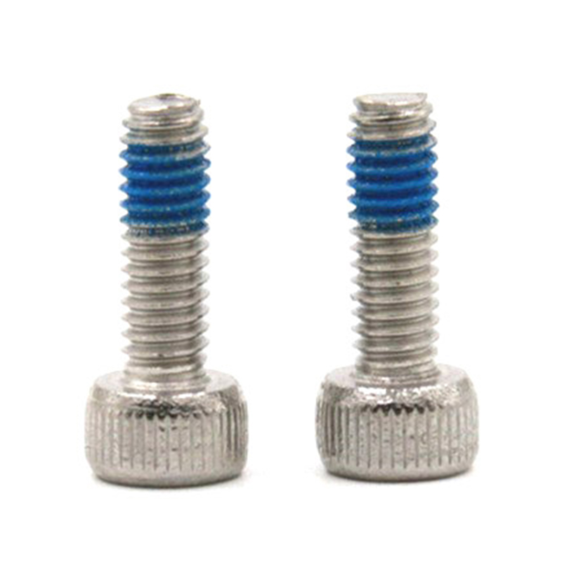 Microtornillo con cabeza de relleno de casquillo hexagonal y parche de nailon Microtornillo con cabeza de relleno de casquillo hexagonal y parche de nailon