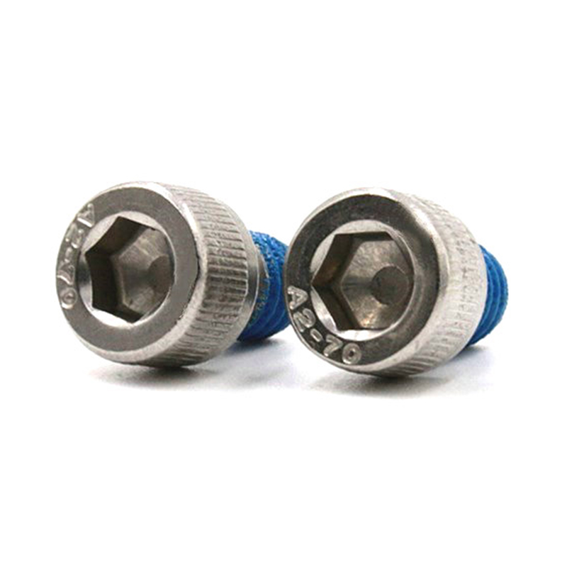 Microtornillo de cabeza de copa con casquillo hexagonal 304 de acero inoxidable con parche de nailon Microtornillo de cabeza de copa con casquillo hexagonal 304 de acero inoxidable con parche de nailon