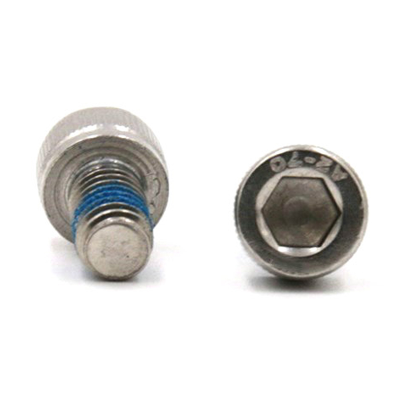 Tornillo de cabeza de copa con casquillo hexagonal 304 de acero inoxidable con parche de nailon Tornillo de cabeza de copa con casquillo hexagonal 304 de acero inoxidable con parche de nailon