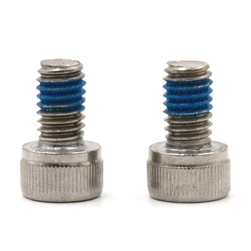 Tornillo de cabeza de copa con casquillo hexagonal 304 de acero inoxidable con parche de nailon Tornillo de cabeza de copa con casquillo hexagonal 304 de acero inoxidable con parche de nailon