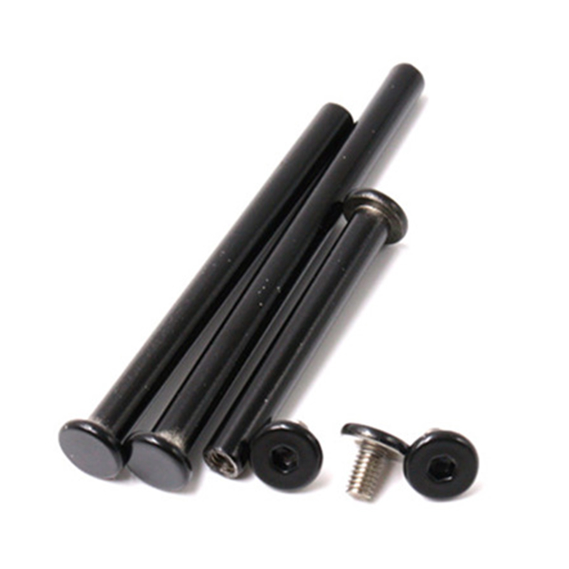 Tornillo chicago de cabeza plana con casquillo hexagonal de acero inoxidable m5 de pintura negra