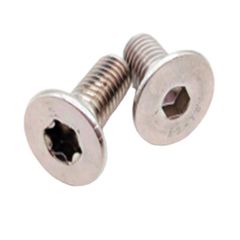 Zócalo hexagonal con cabeza avellanada de aluminio M3