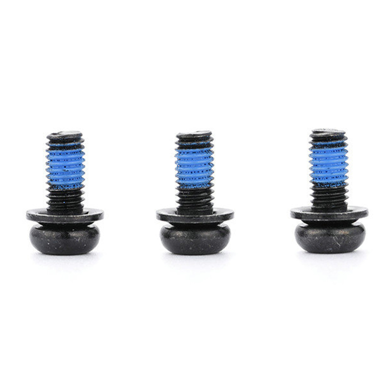 Tornillo Torx de cabeza redonda negro con parche de nailon