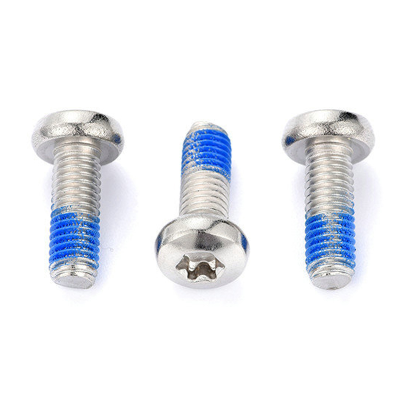 Tornillo para máquina Torx de cabeza redonda M3 con parche de nailon Tornillo para máquina Torx de cabeza redonda M3 con parche de nailon