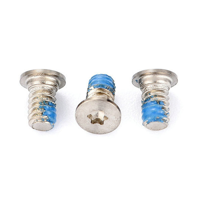 Microtornillo de cabeza avellanada con casquillo hexagonal con patrón de CD y parche de nailon