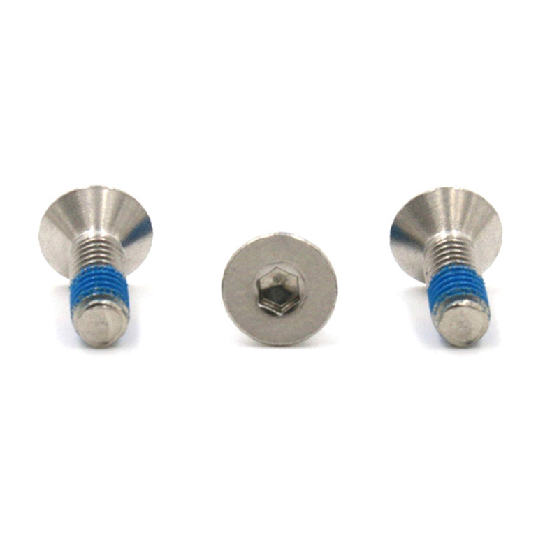 Tornillos de casquillo hexagonal con cabeza avellanada elevada de gran venta con parche de nailon