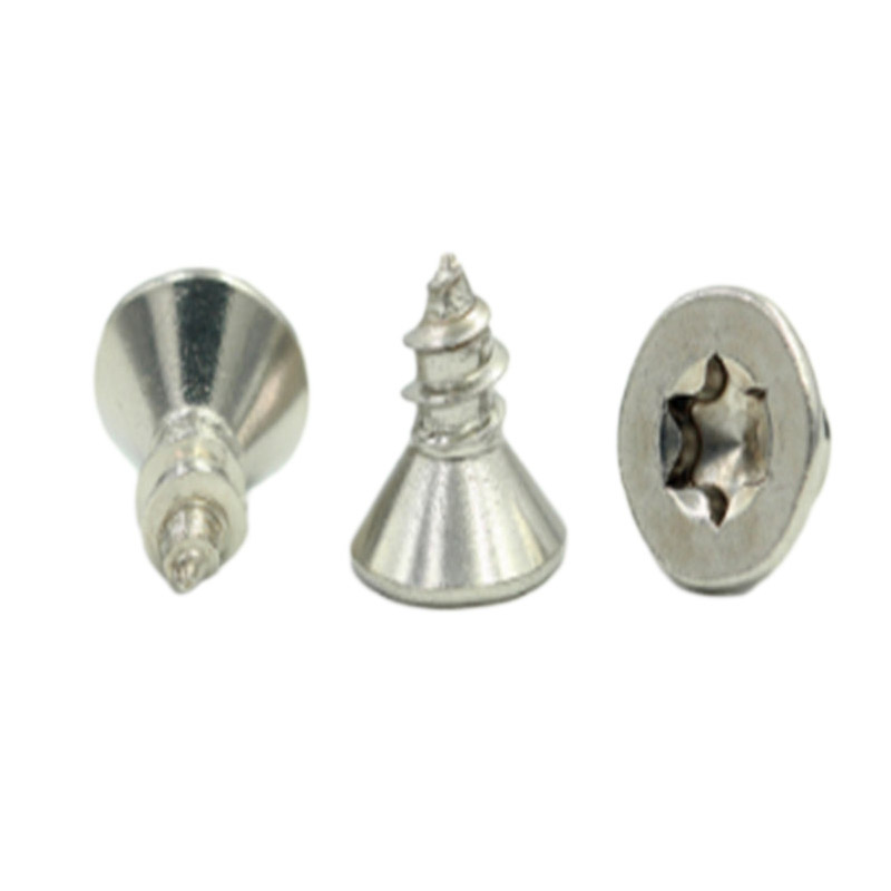 Mini tornillo con patrón de CD Torx de acero inoxidable con cabeza avellanada M1.6 (1)