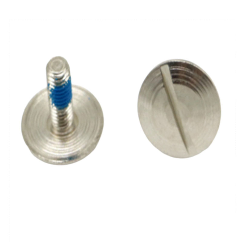 Tornillo para máquina con cabeza ranurada y rosca de acero inoxidable M2